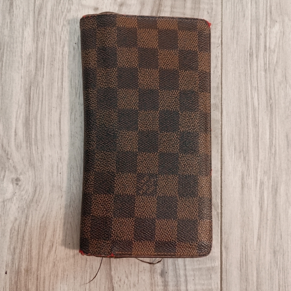 Louis Vuitton Damier Ebene Brazza Long Wallet